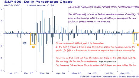 Daily Percentage Change SPX
